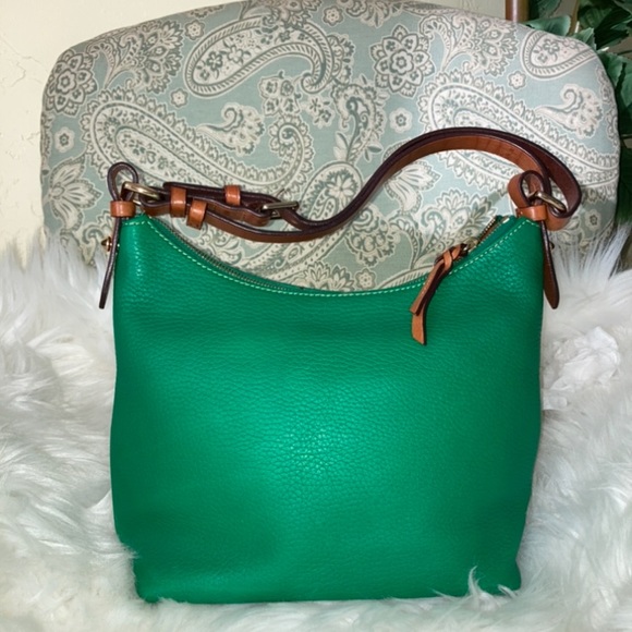 Dooney 🌵Cheery🌵green Pebble Alyssa Crossbody - Picture 3 of 10